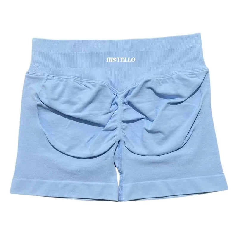 HISTELLO Impact Shorts Df Substitute High Waist Women Yoga Workout Short Seamless Leggings Stretch Fitness Running Gym Shorts GlowCart