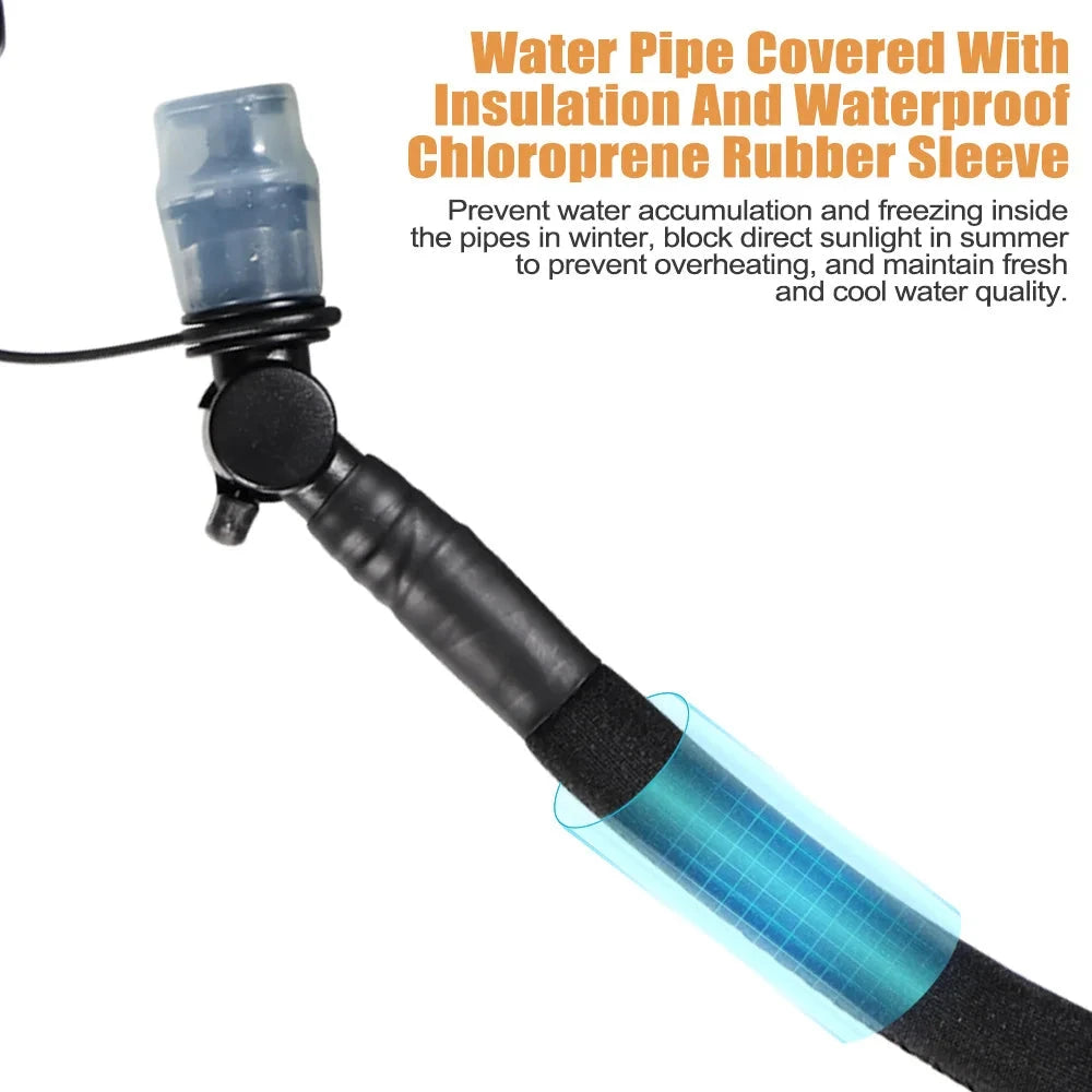 NEWBOLER TPU Detachable Drinking Tube Water Bag Large Capacity Outdoor Drinking Bag Mountaineering Running Reservoir Bag 2L/3L GlowCart