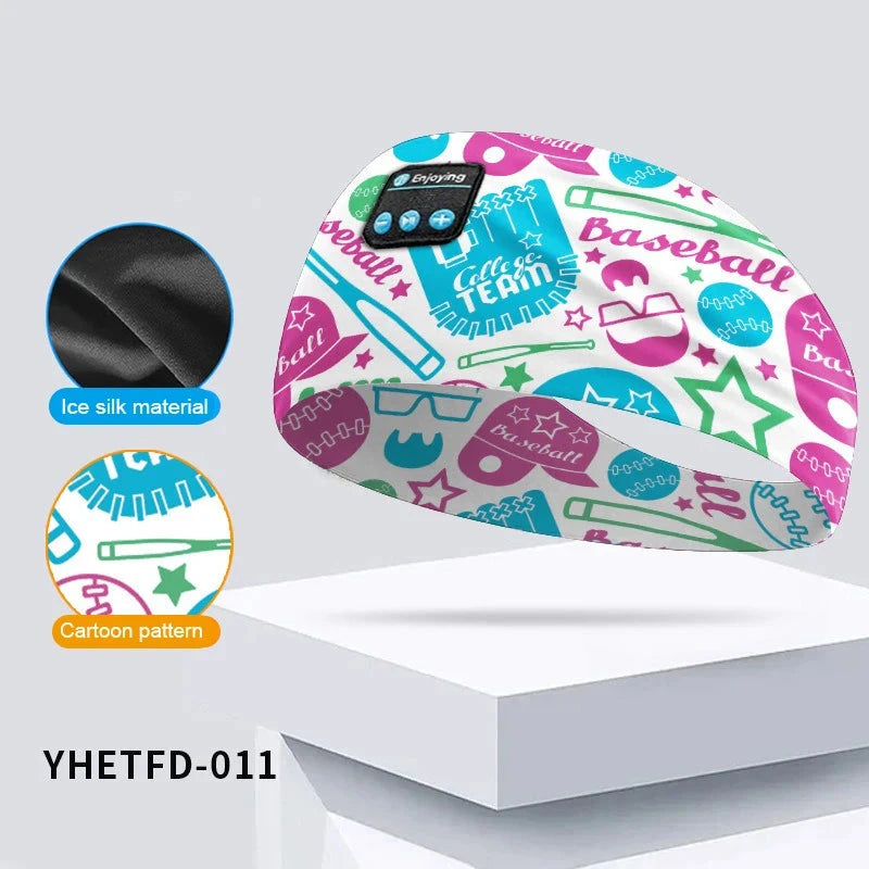 Kids Bluetooth Headphone Music Sport Headband Sleep Mask GlowCart