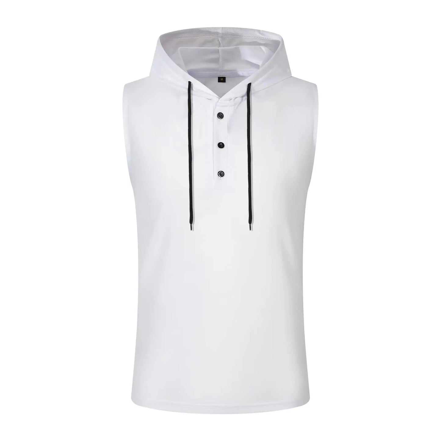 Summer Men's Tank Top Europe And The United States Men's Hooded Jumper Men Casual Sports Thin Breathable Sleeveless Vest Tops GlowCart