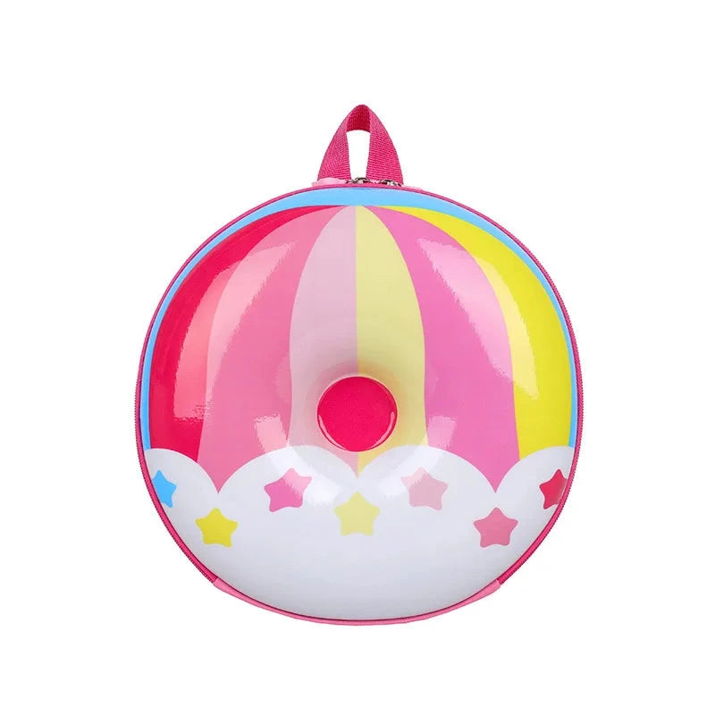Cartoon Kids Backpack Cute Donut Eggshell Bag Fun Kindergarten Kids Backpack Boys Girls Backpack GlowCart