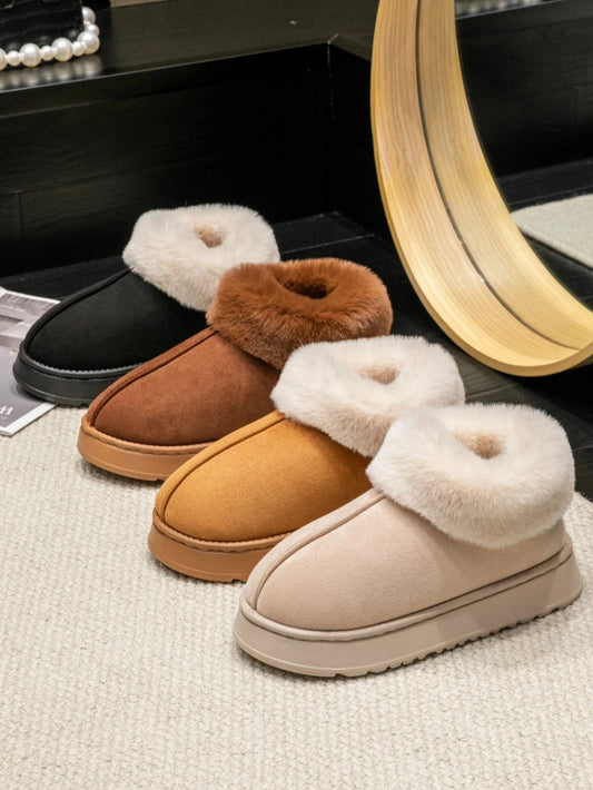 2025 High Quality of  Women's Fashion Snow Boots Fluffy GlowCart