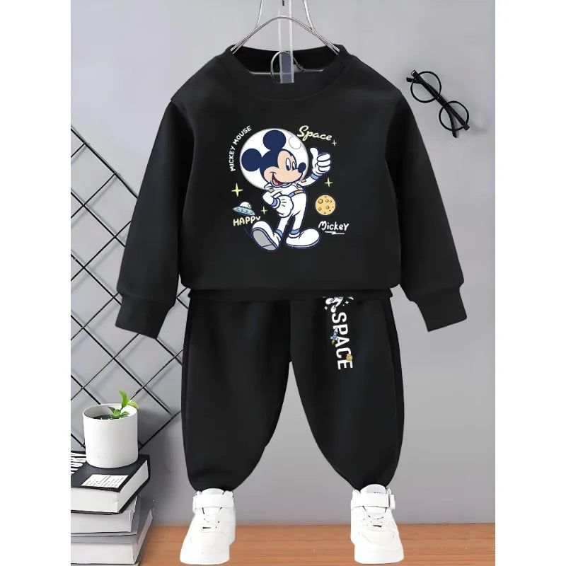 2025 Autumn New Casual Sweatshirt Sets for Boys 0-8years Kids O Neck Hoodies and Sweatpantt 2pcs Suit Disney Child Tracksuit GlowCart