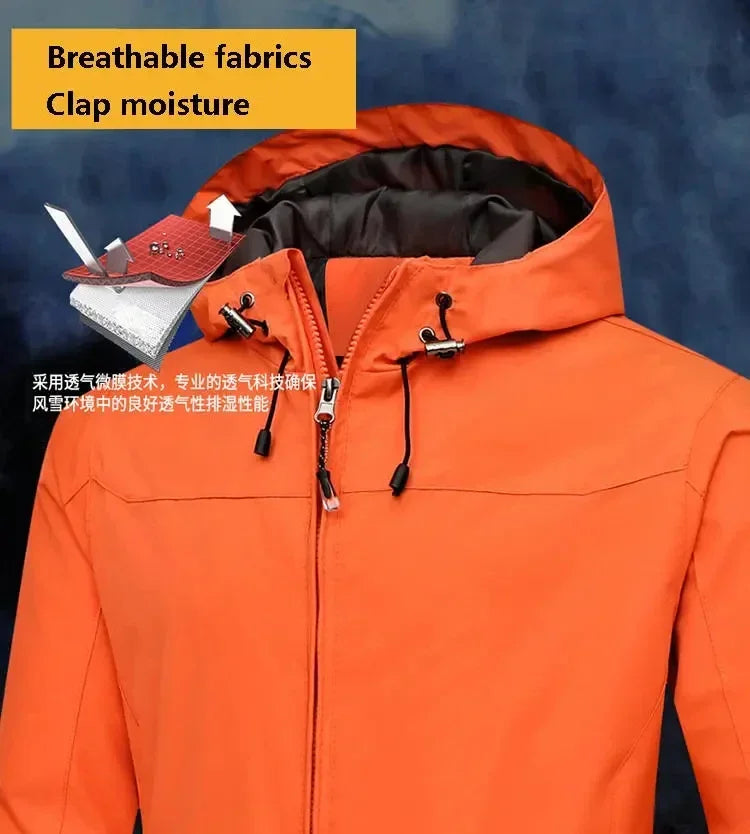 Waterproof Military Tactical Jacket 2025 Men's Warm Windbreaker Bomber Jacket Camouflage Hooded Coat US Army chaqueta hombre GlowCart