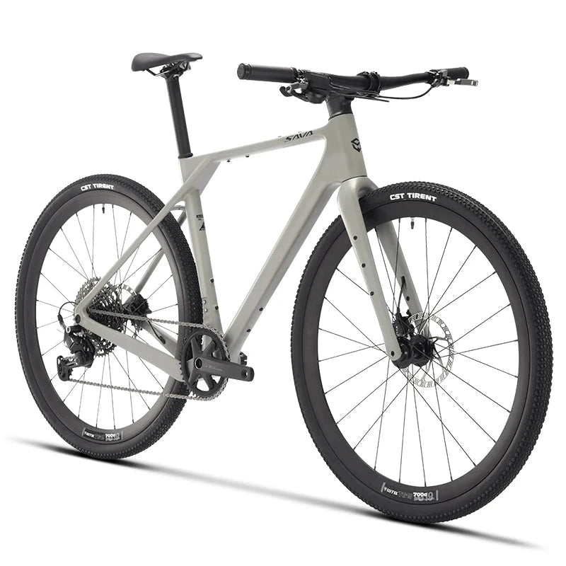 SAVA SF4 Carbon Fiber Gravel Road Bike Handlebar Flat All Terrain Off-Road Racing Compatible with SHIMAN0 CUES U6000 GlowCart