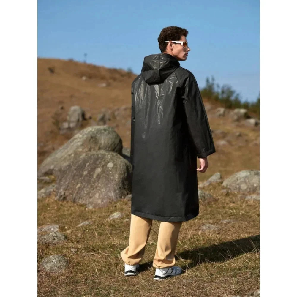 Raincoat Waterproof EVA Adults Thicken Hooded Raincoat Women GlowCart