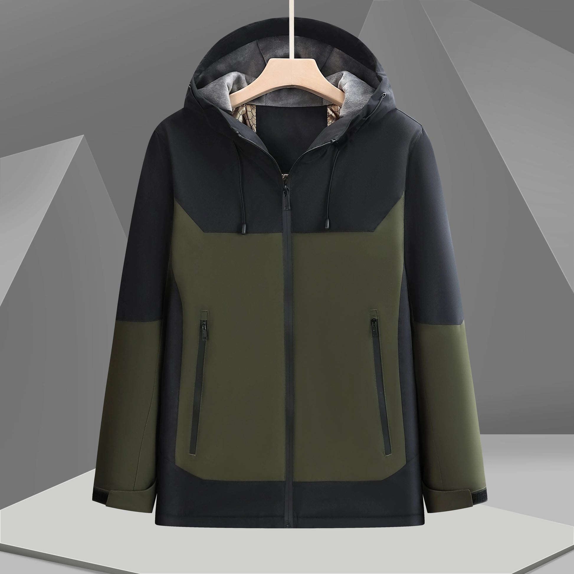 Premium Super Soft Fleece-lined Hooded Anorak Men Outdoor GlowCart