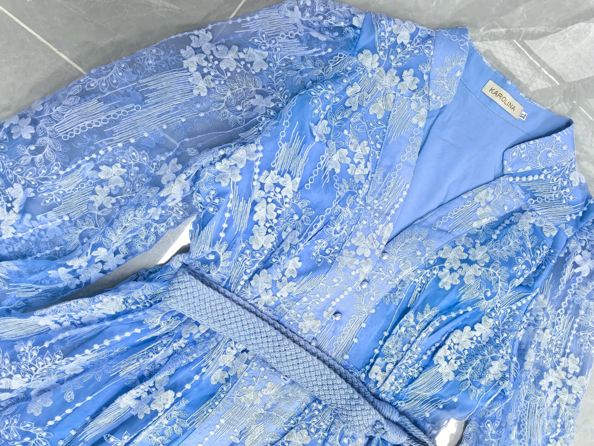 Luxury Embroidery Formal Dresses Women Summer Autumn Lantern GlowCart