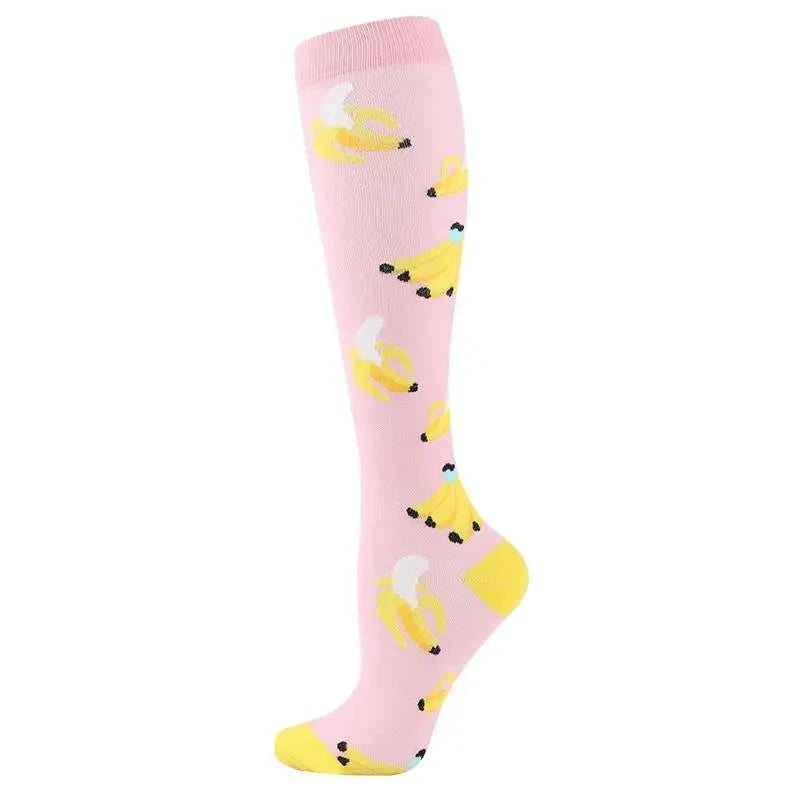 Men Women Compression Socks Varicose Veins Socks 20-30 Mmhg Outdoor Sports Cycling Travel Flight Nurse Running Leg Support Socks GlowCart