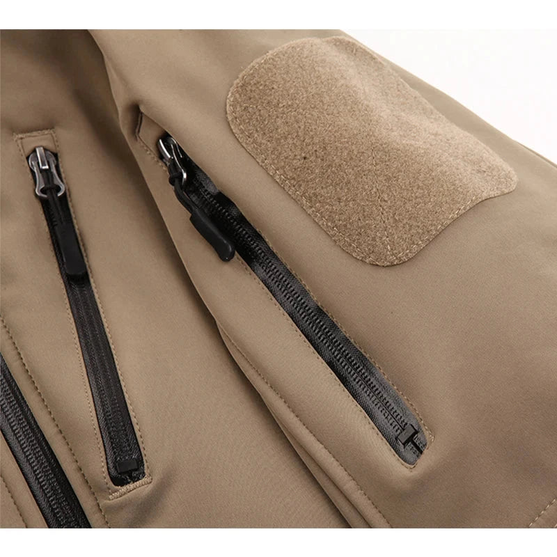 MAGCOMSEN Men's Safari Jackets Fleece Lining Waterproof GlowCart