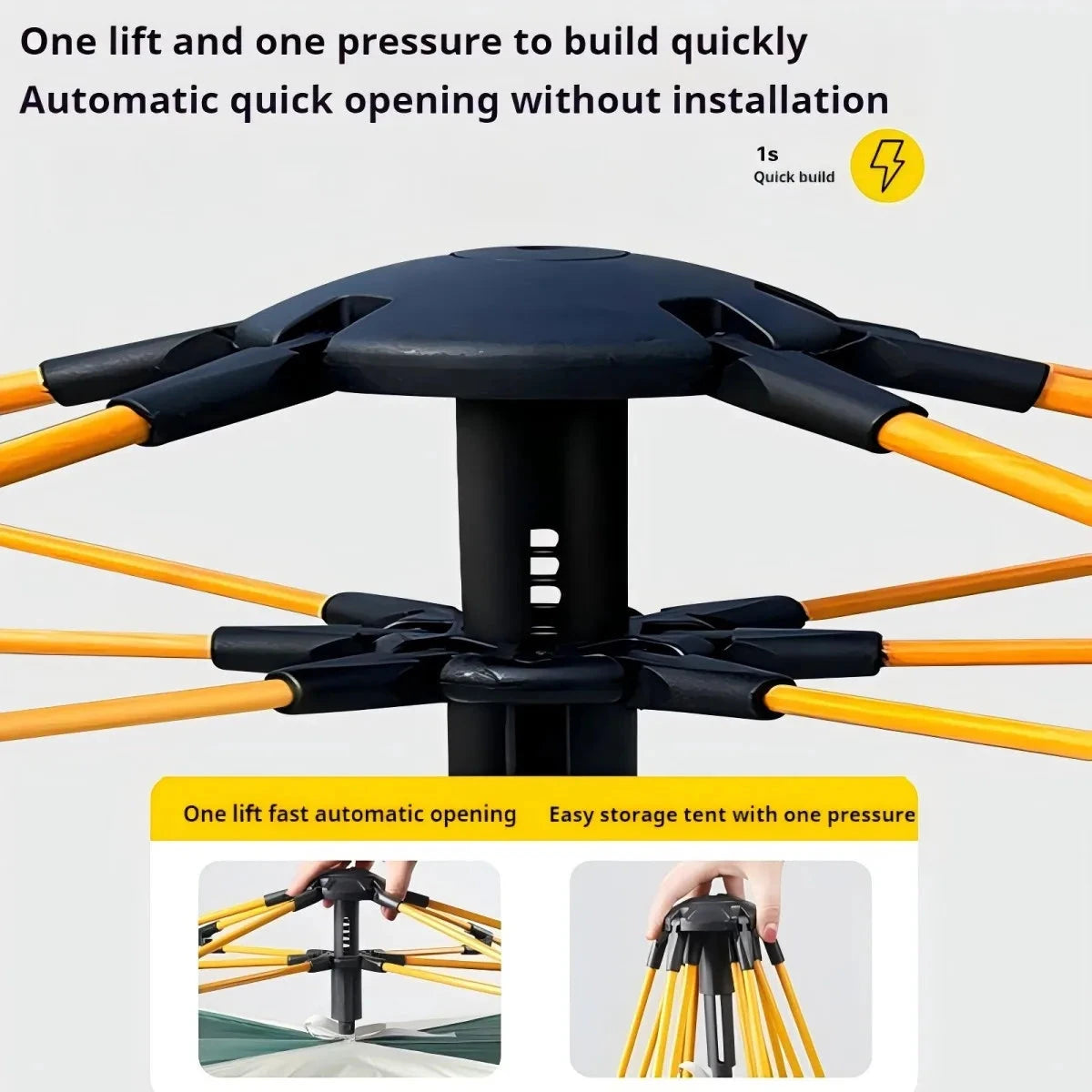 Outdoor shelter Sunshade Self-driving Travel Camping Tent GlowCart