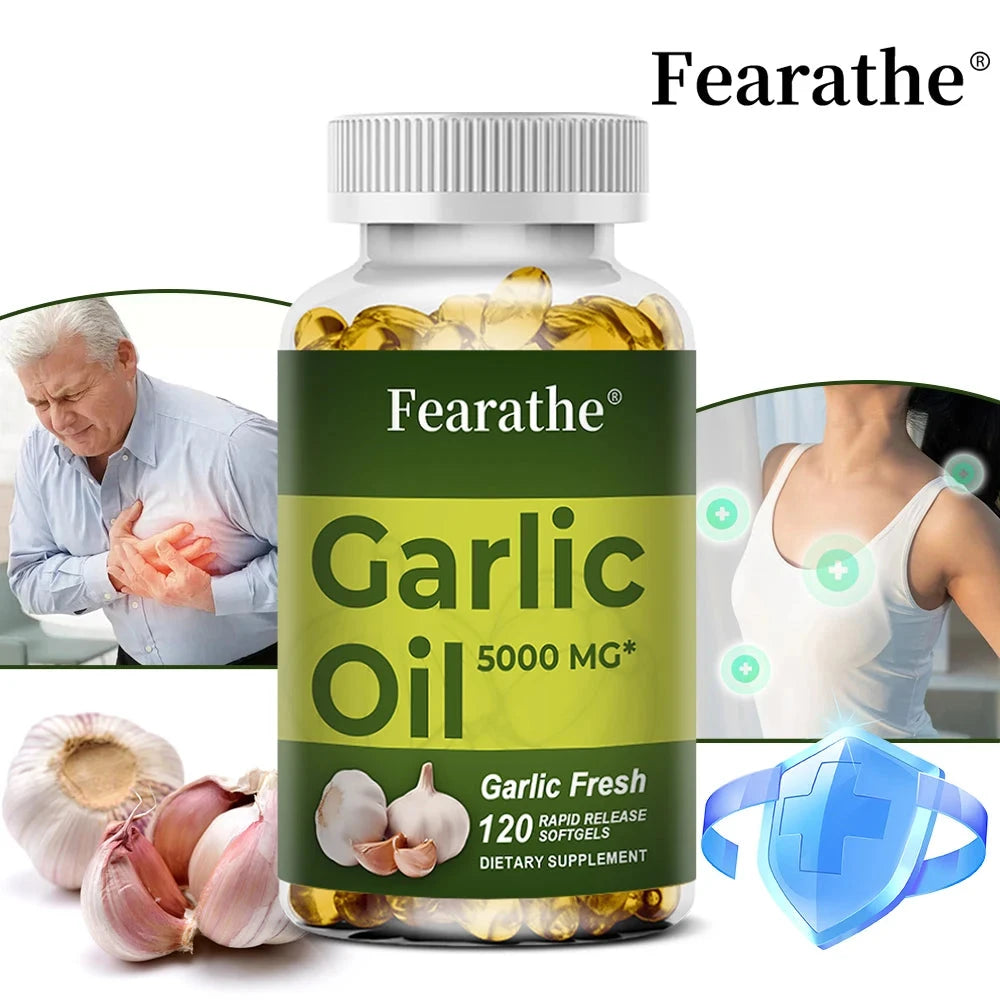 Premium Garlic Fresh 5000mg, Garlic Oil Dietary Supplement GlowCart