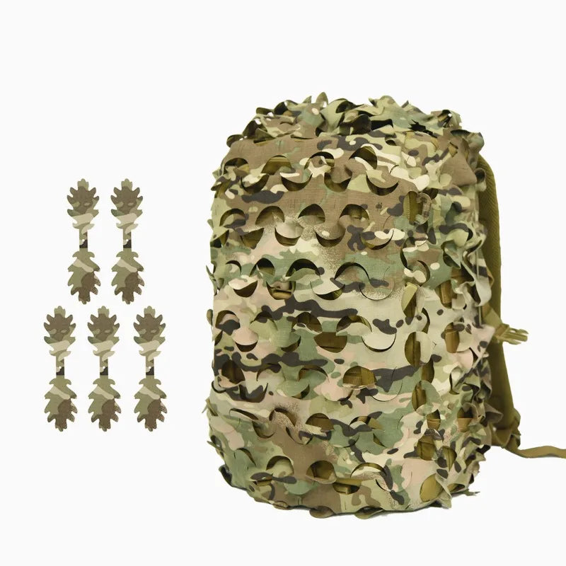 80L tactical backpack biomimetic leaf shaped camouflage