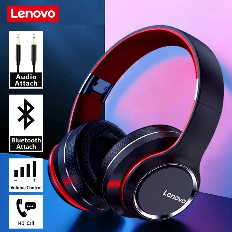 Lenovo HD200 Bluetooth Earphones Over-ear Foldable Computer GlowCart