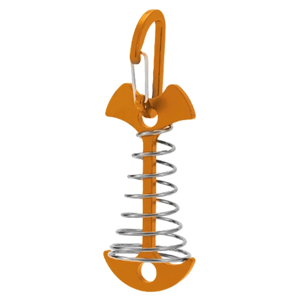 1/5Pcs Adjustable Plank Floor Spring Fishbone Anchor Tent GlowCart