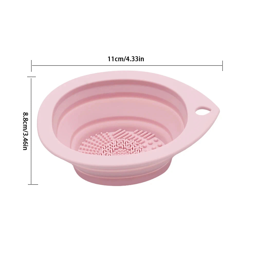 Multi-functional Silicone Makeup Brush Cleaning Bowl Powder GlowCart
