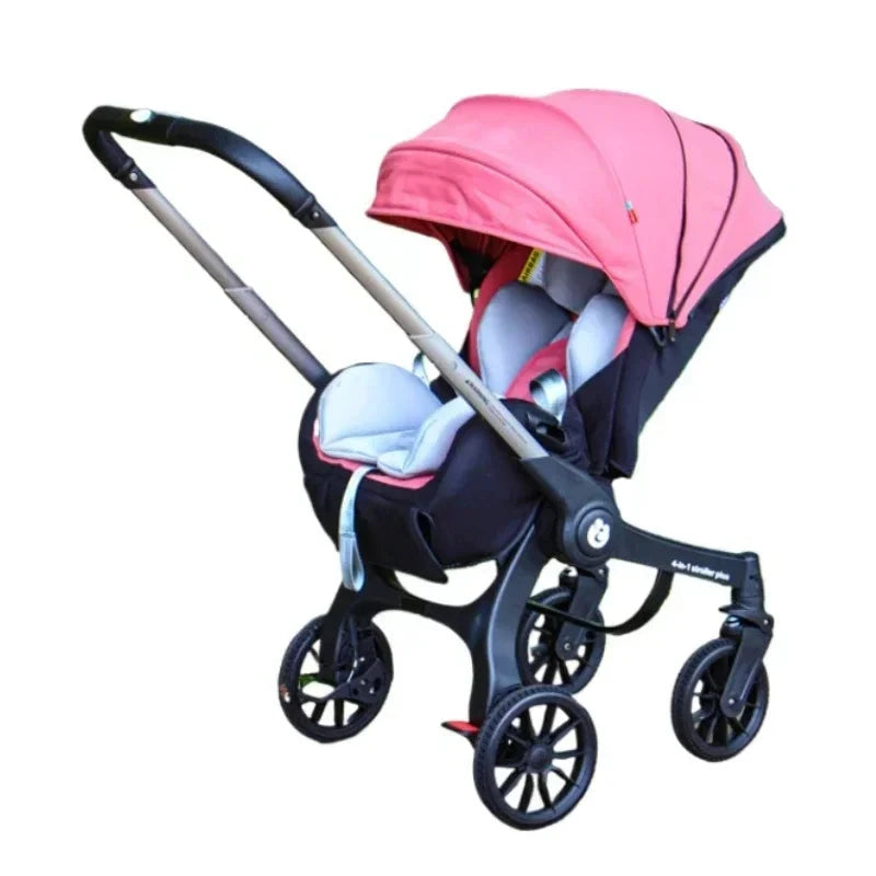 2025 New Four-in-One Multifunctional Newborn Stroller Lightweight Foldable Car Seat Two-way High View Baby Stroller Baby Carrier GlowCart