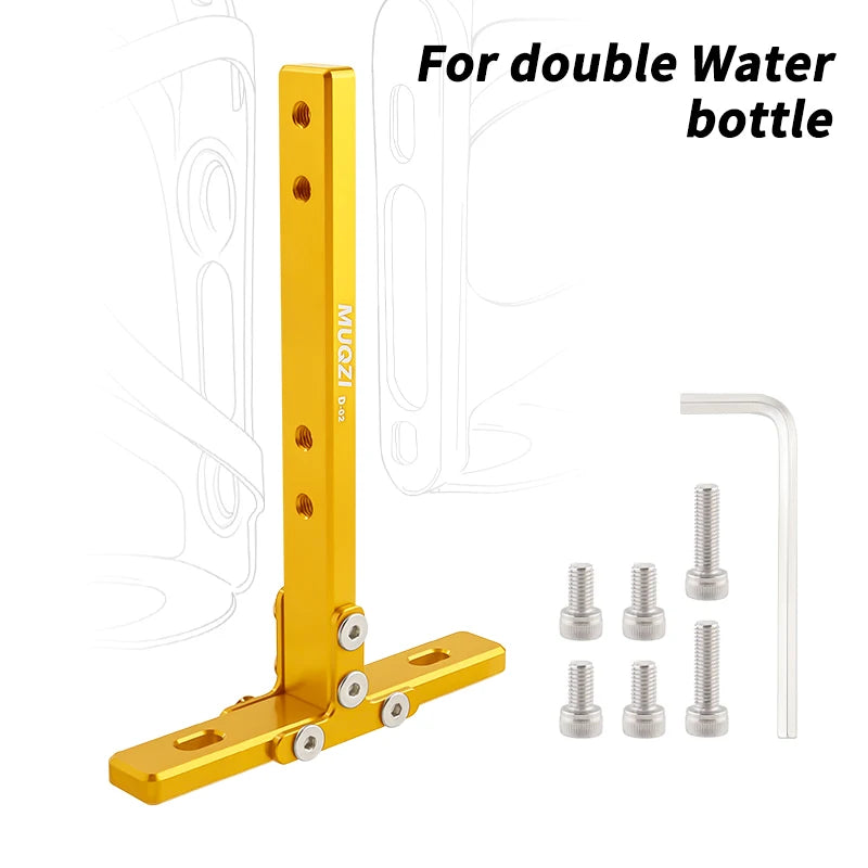 MUQZI Bottle Cage Adapter Folding Bike Water Bottle Cage Mounting Base Adjustable Bottle Mount Holder GlowCart