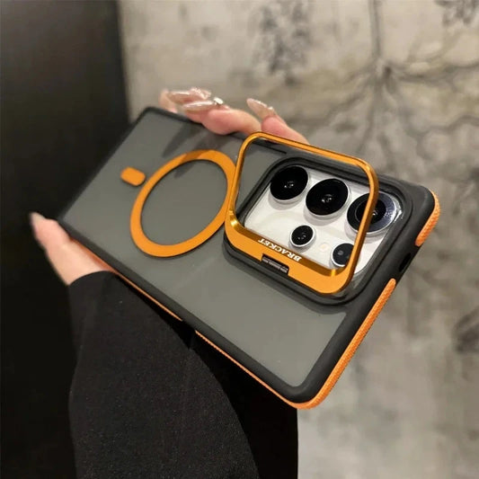 For Magsafe Magnetic Metal Lens Protection Stand Case For GlowCart