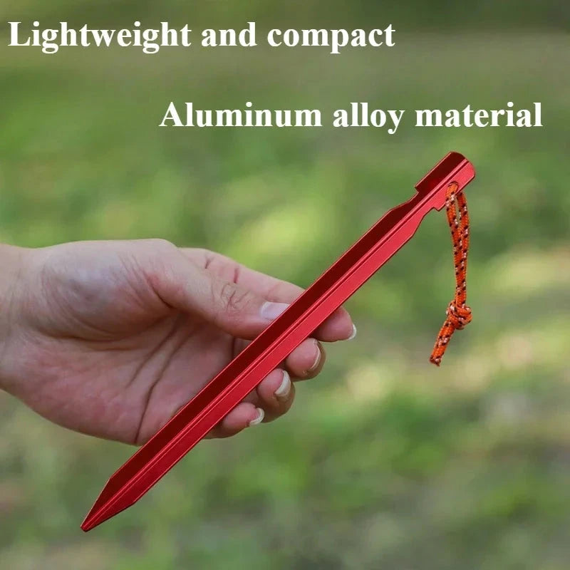 Outdoor tent with triangular ground nails Tent Takes Pegs GlowCart