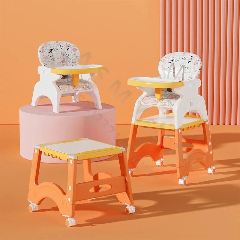 Children's multifunctional dining chair / study table / building block table / home anti-drop / baby dining chair GlowCart