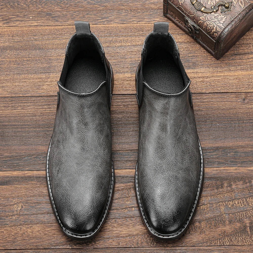 40~46 Men Chelsea Boots Brand Retro Comfortable Fashion Men GlowCart