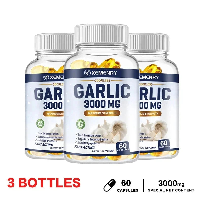 Garlic Supplement - Balances Cholesterol, Good for Heart GlowCart
