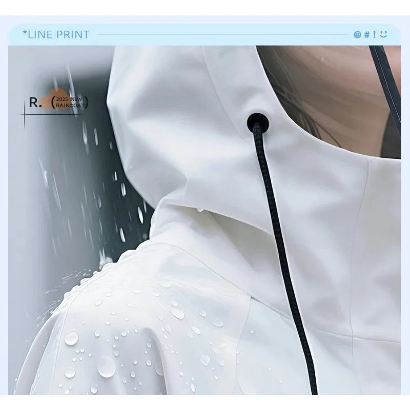 Thick Student Long Raincoat Hooded for Men Women Waterproof GlowCart