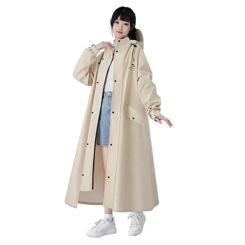Women's Raincoat Fashionable Full-body Rainproof Men's Adult GlowCart