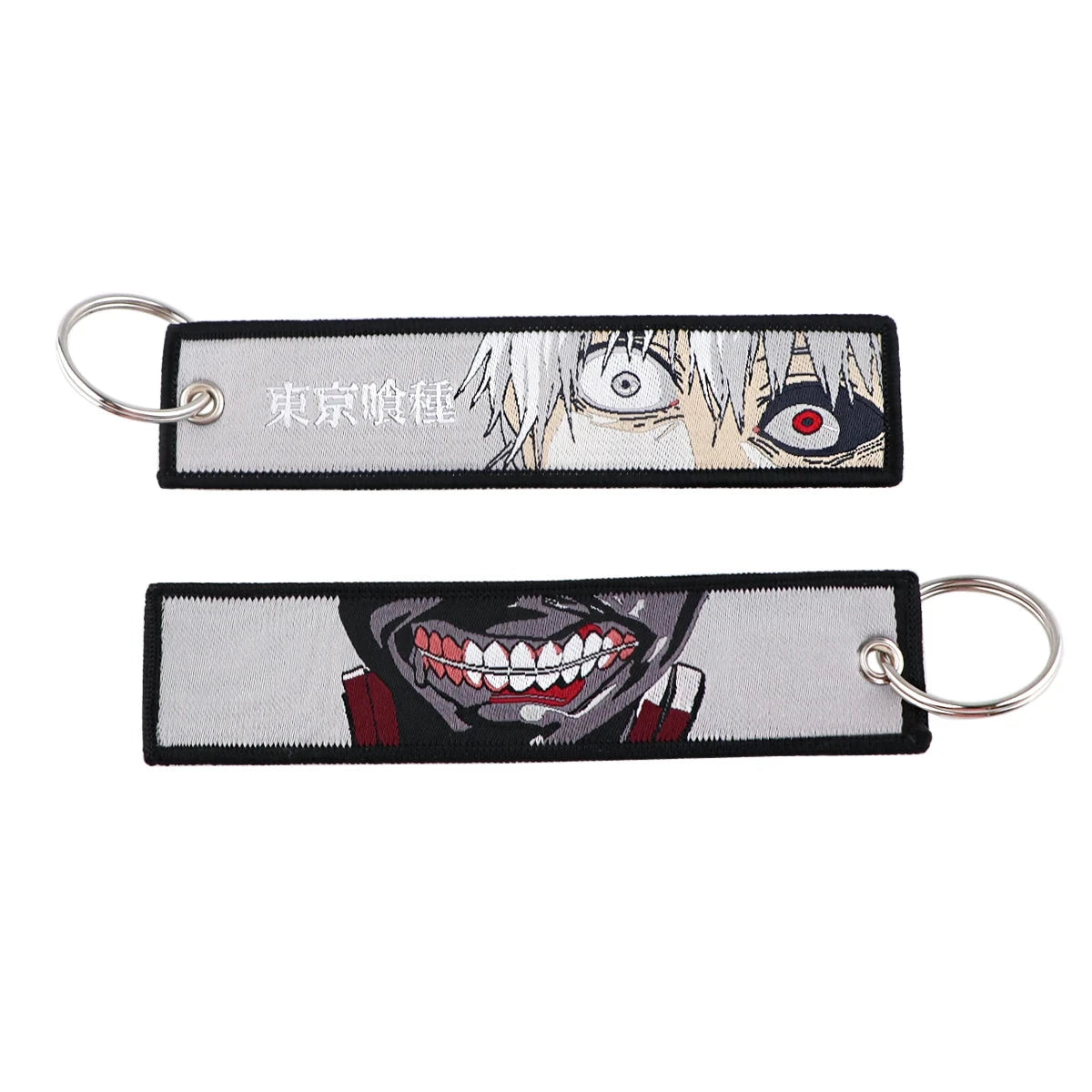 Classic Anime Cool Embroidery Key Fobs Key Tag Motorcycles GlowCart