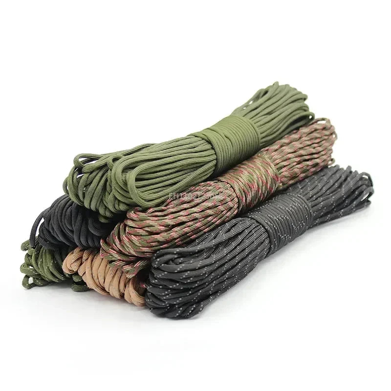 7 Cores Paracord Cord 3M Dia.4mm For Outdoor Camping GlowCart