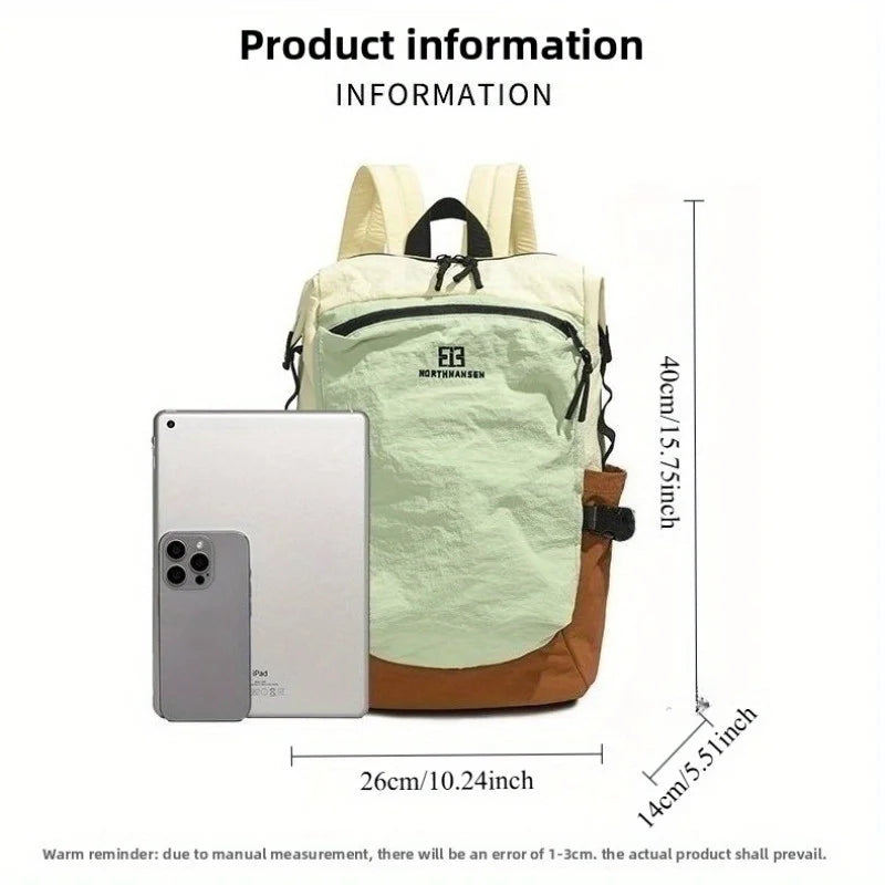 2025 Ins Campus Backpack Color Blocked Daypack for Students