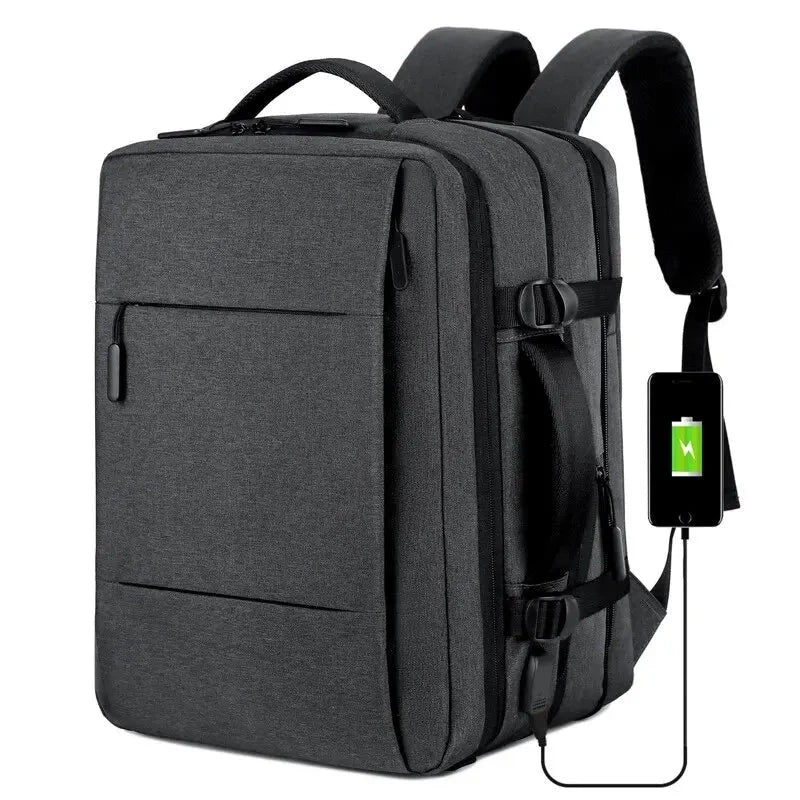 Travel Backpack Men Business Backpack School Expandable USB GlowCart