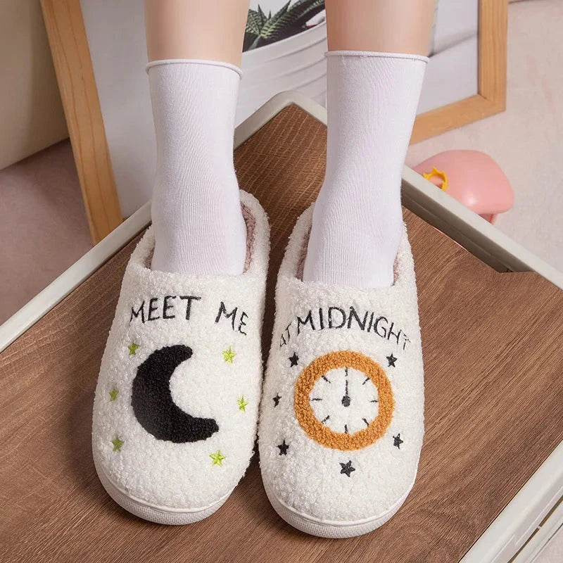 New Winter Lovely Women Slippers Girls Fashion Flowers Home GlowCart
