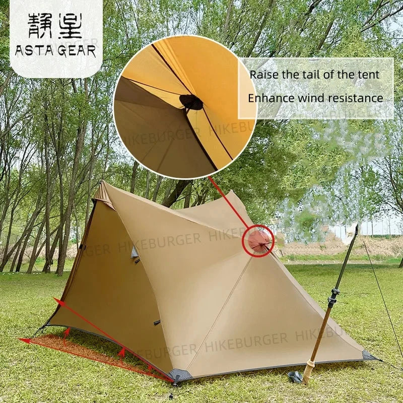 ASTAGEAR Shanchun 2P Ultralight Tarp Tent Outdoor Camping GlowCart