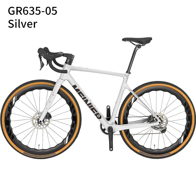 Carbon Gravel Bike Bicicletas Hydraulic Disc Brake Road Bike Bicycle Gravel 11S GRX Groupset GlowCart