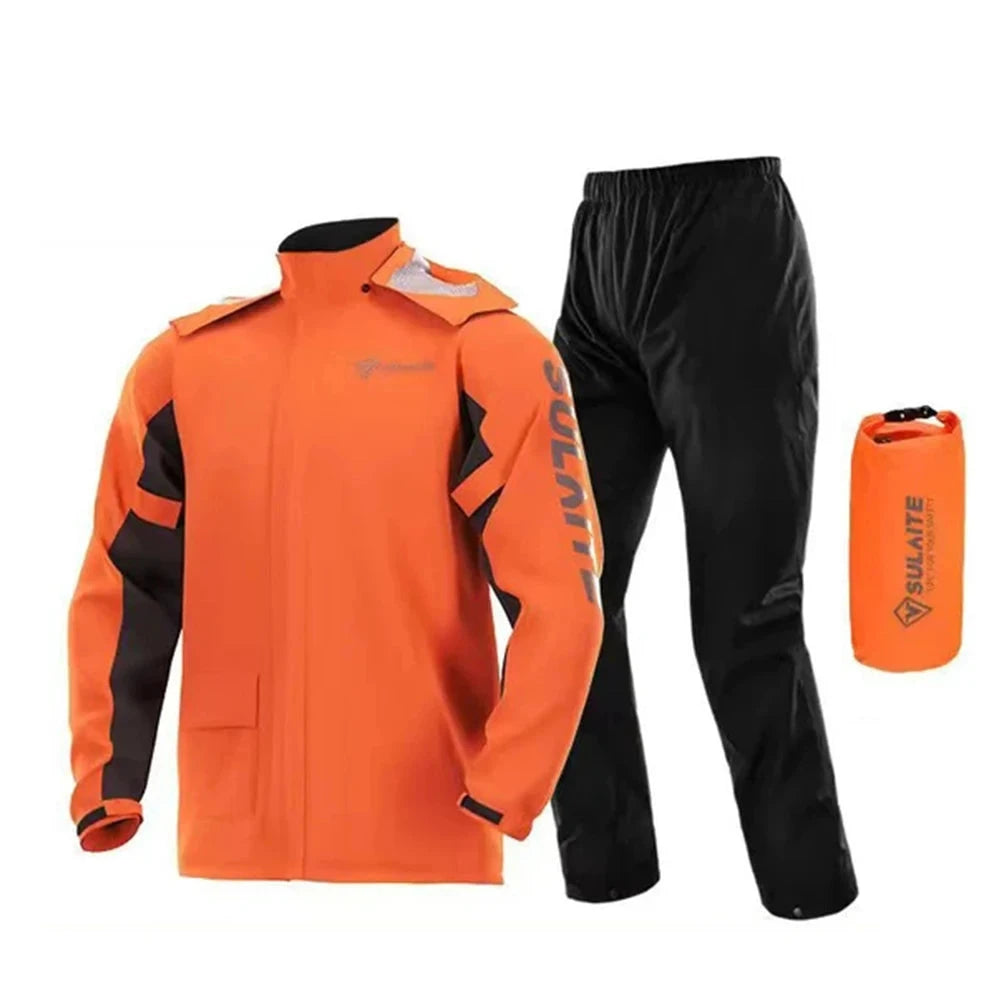 Motorcycle Raincoat Waterproof 100% Motorcycle Rider GlowCart