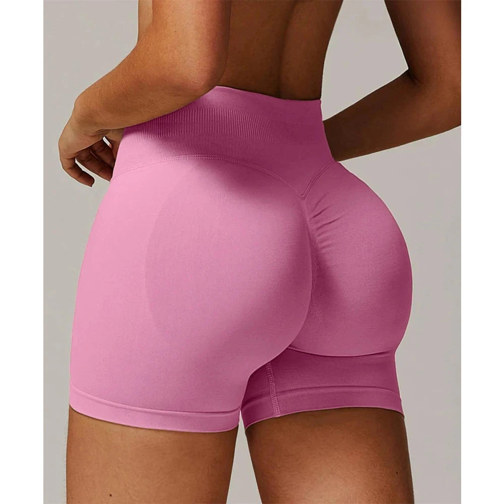 TKITK Shorts Pro Solid Seamless Half Pants Women Soft  Fitness Outfits Yoga Pants Gym Running Bike Wear GlowCart