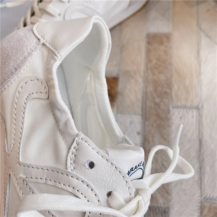 Women's Sneakers White Platform Woman Flats Sports Shoes Female Lightweight Vulcanized Shoes Ladies Casual Comfortable Trainers GlowCart