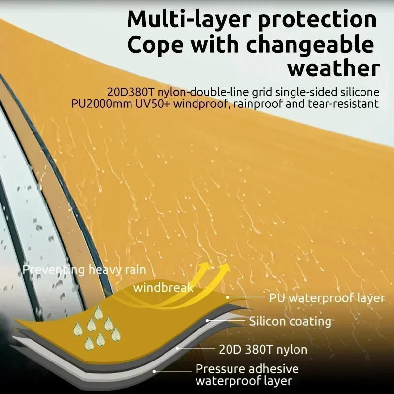 BLACKDEER Outdoor Camping Double Awning Beach Roof Portable GlowCart