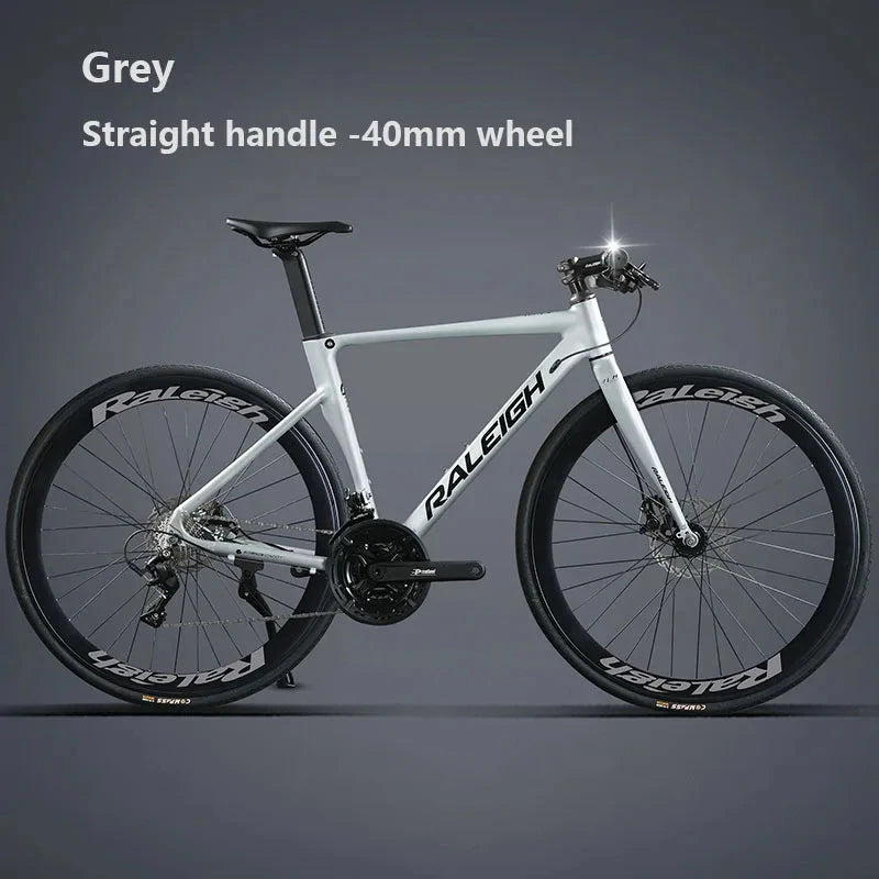 Aluminum Alloy Gravel Road Bicycle ,16/18/24/27 speed Racing Bike with 40/60mm wheel,Gravel Bike For Man Women Adult Student GlowCart