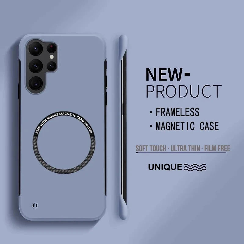 Ultra Thin Hard PC Magnetic Frameless Phone Case For Magsafe GlowCart