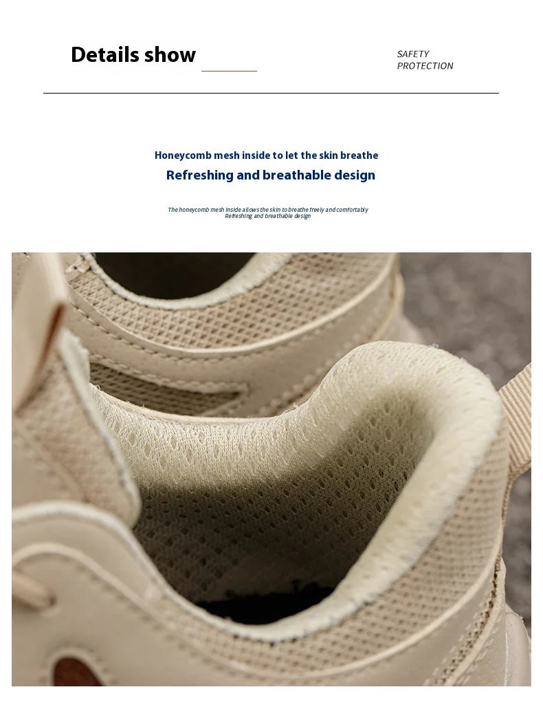 Lightweight Safety Shoes Men Women Work Shoes Steel Toe Cap Working Boots Sneakers Man Women Breathable Shoes Tactical Boots GlowCart