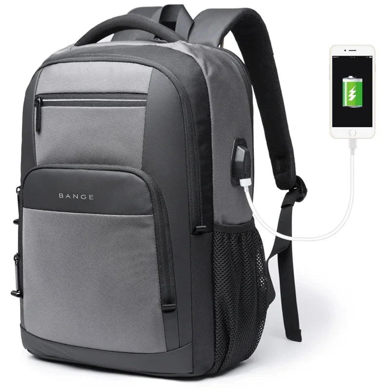 BANGE Travel Waterproof Backpack with USB Charging Port Fit GlowCart