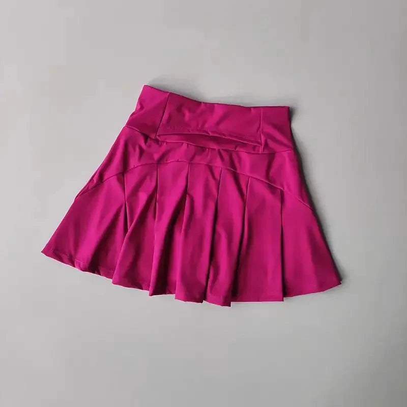 Summer High Waist Sports Short Skirt Lined Shorts Fitness GlowCart