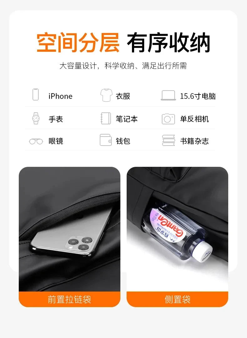 New Fashion Men Oxford Backpack Black School Bags for GlowCart