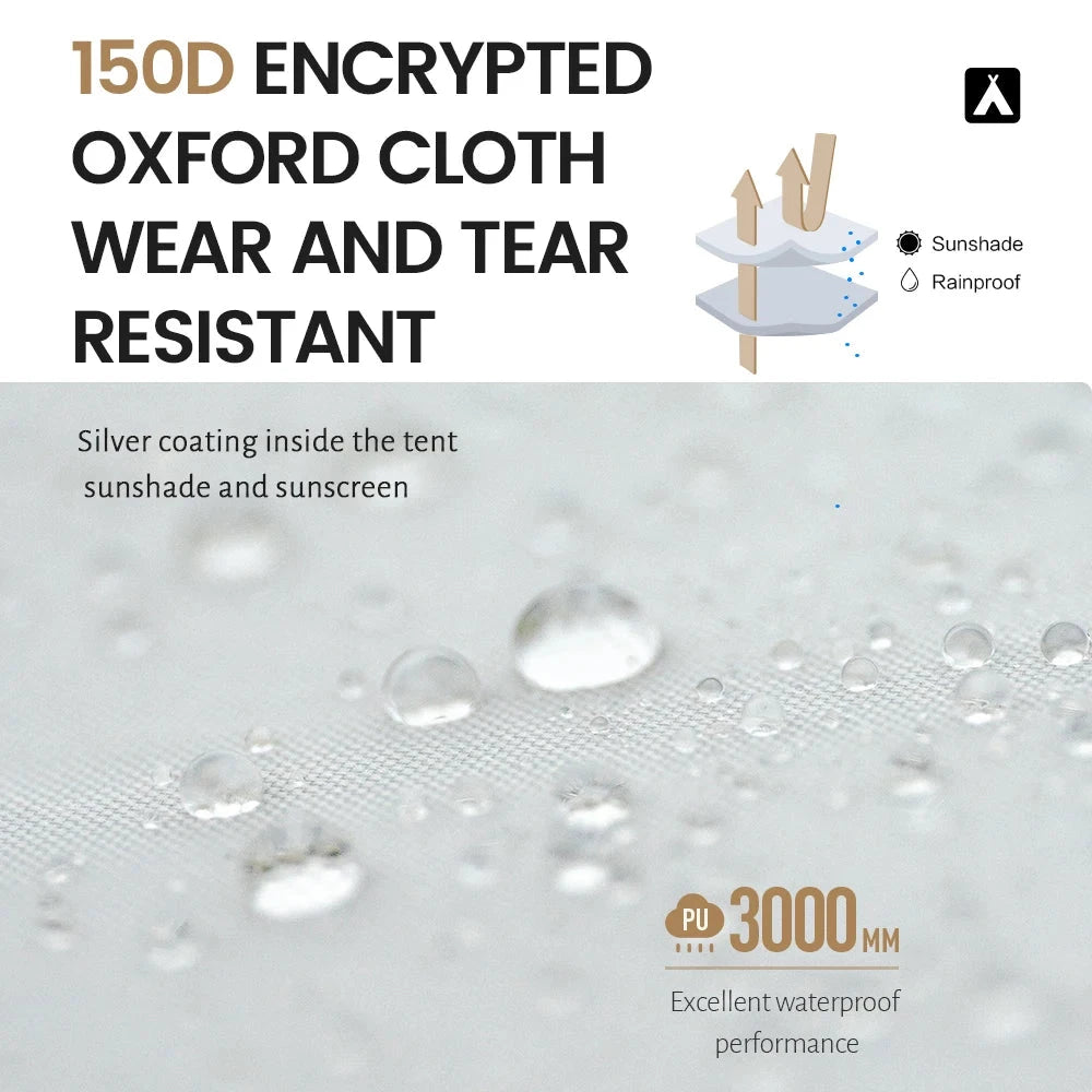 MOBI GARDEN Moby Garden Camping LS4 Tunnel Tent Living Shell GlowCart