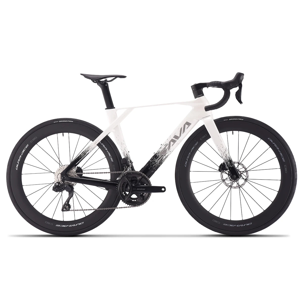 SAVA NEW Blade SLR7 C60 Carbon Fiber Road Bike, 700C Adult DI2 Bike, with SHIMANO 105 Di2 R7170 Components, Full Carbon Racing GlowCart