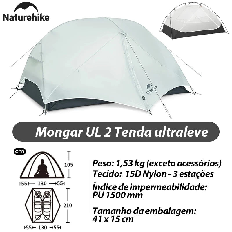 Naturehike Mongar 2 Ultralight Three Season Outdoor GlowCart