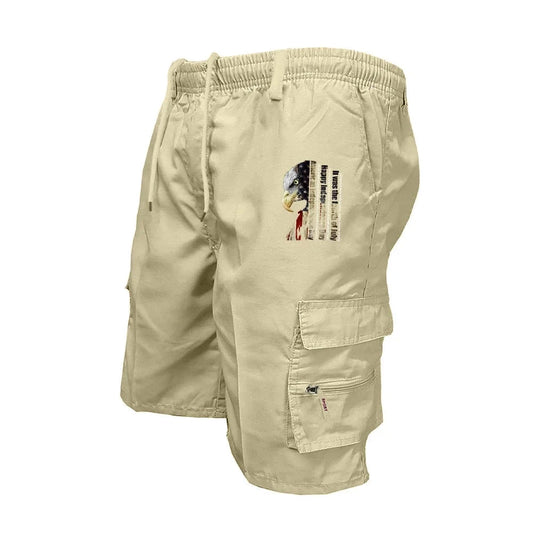 Men's Elastic Waist Cargo Work Shorts Men Outdoor Leggings GlowCart